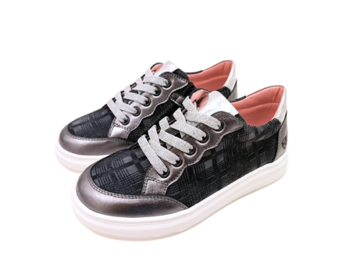 Sneaker da bimba con zip interna